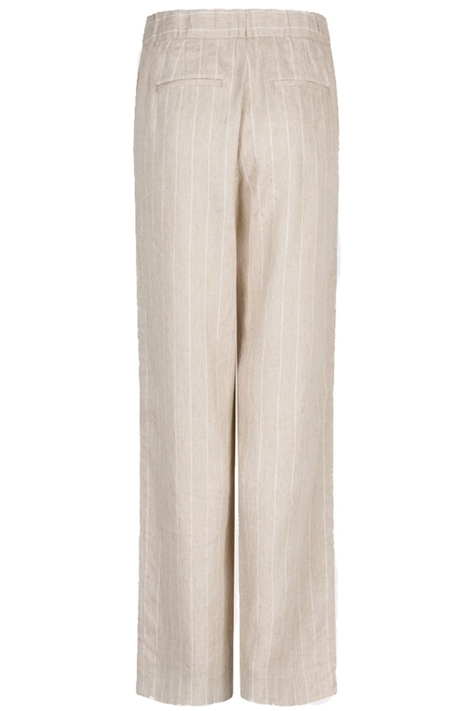 TROUSERS LINNEN STRIPE SP25 17007 180 sand